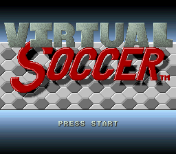 Virtual Soccer (Europe) Title Screen